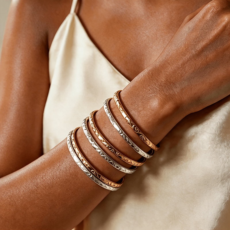 6pcs Fashionable Versatile Bracelet Set for Women